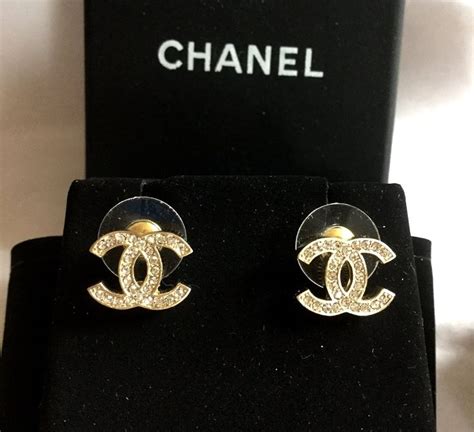 chanel earrings plastic round twit|Chanel Stud Earrings .